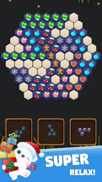 Christmas Block Hexa Puzzle: Drop classic hexagon Screen Shot 1