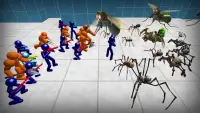Stickman Spiders Battle Simula Screen Shot 4