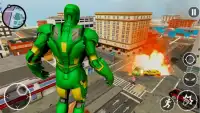 Superhero Iron Robot - Gangster Crime City Mission Screen Shot 2