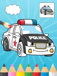 auto da colorare per bambini Screen Shot 0