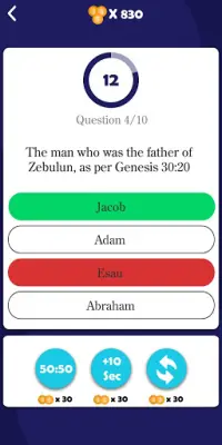 BibleLight: Best Online Bible Trivia Quiz Game App Screen Shot 4