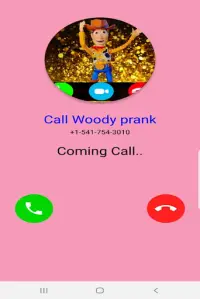 contact chat call :woondy video call prank Screen Shot 1