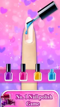 Fashion Nail Art Design & Coloring Game Screen Shot 0