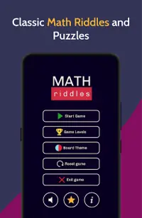 Math Riddles Classic - Math Puzzles & Math Games Screen Shot 0