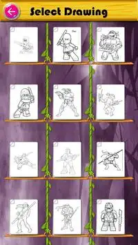 coloring ninja turtle and leggo toys Screen Shot 1