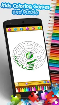 Kids Coloring Games & Puzzle Screen Shot 2