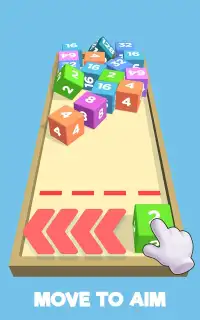 2048 Chain Cube 3D - Block Puzzle, Cube Merge Game Screen Shot 1