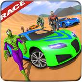 Superhero Car Racing & Car Stunts