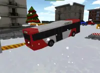 버스 겨울 주차장 - 3D 게임 Screen Shot 5