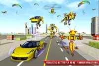 बटरफ्लाई रोबोट कार गेम: ट्रांसफॉर्मिंग रोबोट गेम्स Screen Shot 5