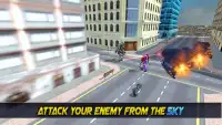 Super Flying Robot Bike Steel Robot War Screen Shot 9