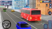 Real City Coach Bus Drive: PvP Free Bus Games 2021 Screen Shot 1