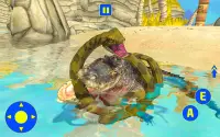 Sea Monster Alligator Simulator – Idle City Attack Screen Shot 1