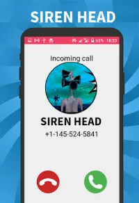 Fake Call From Siren Head and Cartoon Cat - Prank Screen Shot 0