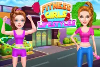 लड़कियों की जीवन शैली फिटनेस गेम Screen Shot 0