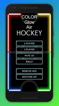 Color Glow Air Hockey Screen Shot 2
