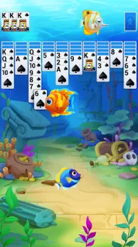 Spider Solitaire Fish Screen Shot 3