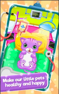 Little Cat Doctor Pet Vet Game Screen Shot 0