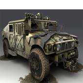 الجيش التدريب وقوف السيارات 3D