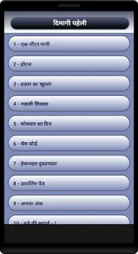 Dimagi Paheli - Hindi Puzzles Screen Shot 0