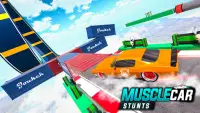 Muscle Car Stunts: Car Games Screen Shot 5