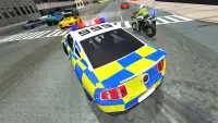 Police Car Driving vs Street Racing Cars Screen Shot 1