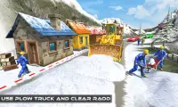 Uphill Snow Crane Excavator Simulator 2019 Screen Shot 1