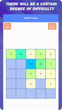 2048 Classic Merge - Бесплатная игра-головоломка Screen Shot 2