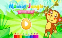 Monkey Jungle Coloring Books Screen Shot 0