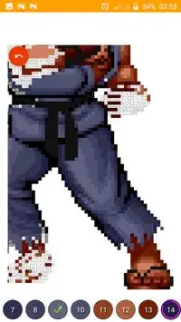 Color by Number Street Fighter : Pixel Art Screen Shot 6