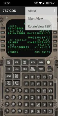 Captain Sim 767 Wireless CDU Screen Shot 4