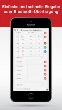 BlutdruckDaten - Tagebuch-App Screen Shot 2