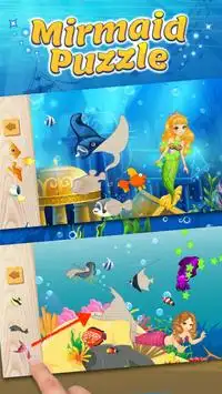 Mermaid Puzzle for Girl Education Screen Shot 0