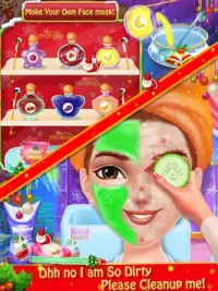 Christmas Salon Makeover & Dressup Game for Girls Screen Shot 1