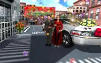 ليموزين سيارات الزفاف 3D سيم Screen Shot 10