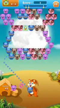 Cute Dogs Bubble Shooter Screen Shot 1