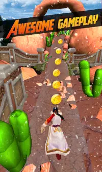 Snow Temple Escape - Evil Runner Game 3D Screen Shot 8