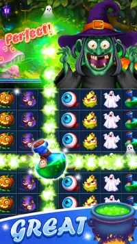 Halloween Witch - Fruit Puzzle Screen Shot 3