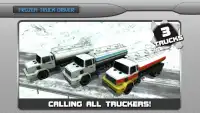 Frozen Highway Truck Driver 3D Screen Shot 2