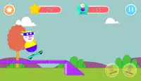 cow skater: scating game for kid Screen Shot 0