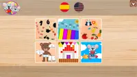 Games learn English Spanish toddlers 2 8 years old Screen Shot 0