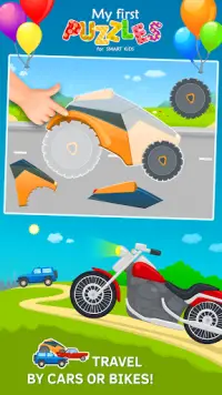 Car Puzzles for Toddlers Free Screen Shot 1