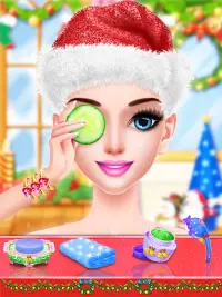 Christmas Makeup : Holiday Makeover Girl Screen Shot 2