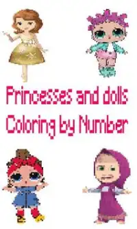 Princesses and Dolls color by number-Lol Pixel Art Screen Shot 0