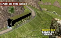 Off Road Army Bus Driving:Soldier Transport Duty Screen Shot 10