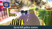 Police Bus Uphill Drive Simulator game Screen Shot 2