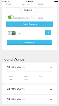 Word Maker  - Scrabble Helper Screen Shot 3