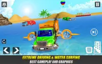 Garbage Truck Water Surfing: Real Driving Games Screen Shot 4