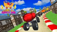 फ्रूट एंड वेजिटेबल स्मैश कारें: किड्स लर्निंग गेम Screen Shot 1
