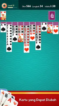Spider Solitaire Indonesia Screen Shot 3